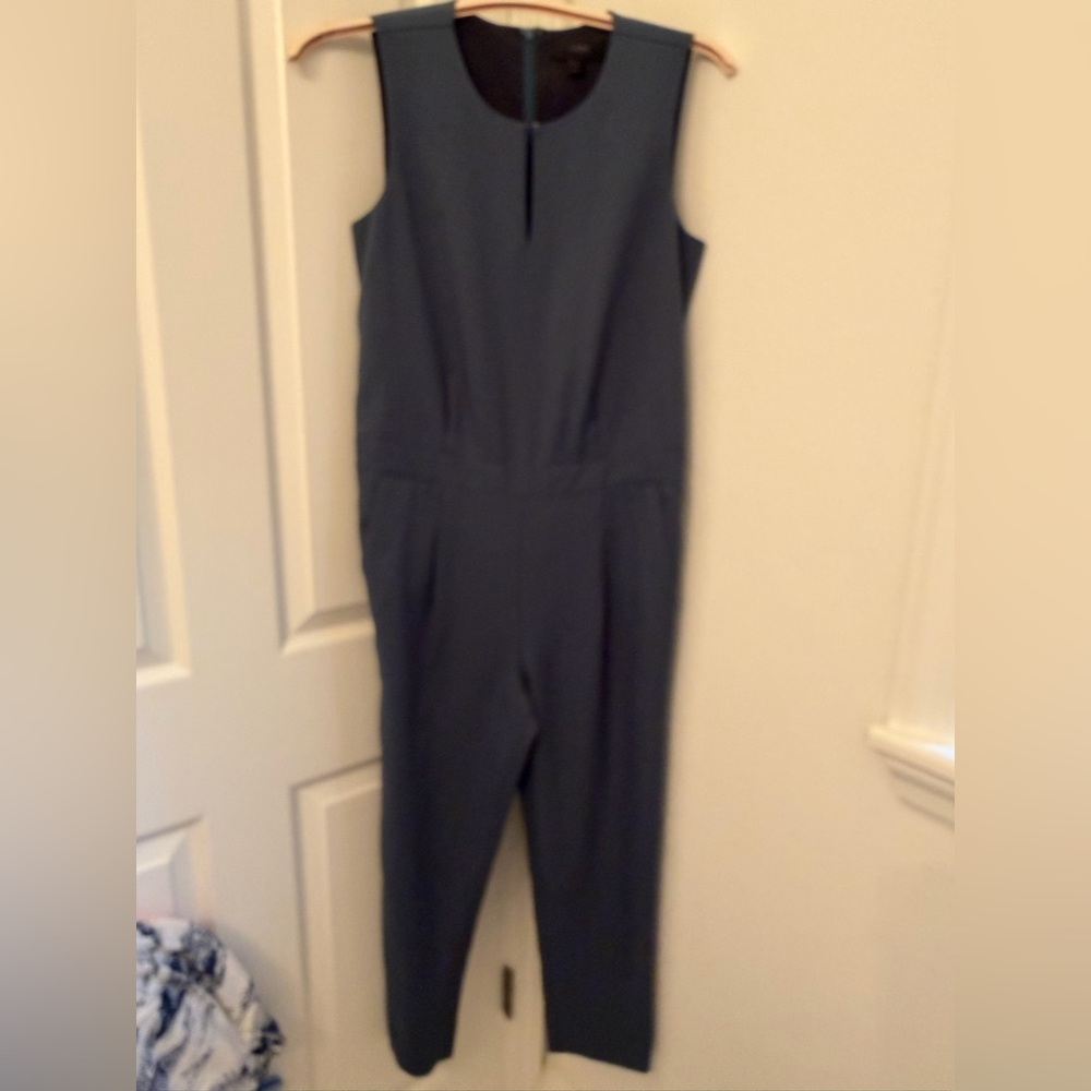 JCREW Green/Gray Sleeveless Jumpsuit